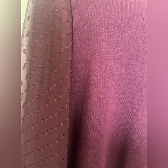 Reitman’s Purple Sheer sleeve Sweater - Picture 4 of 4